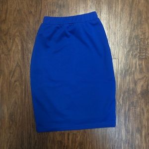Jade Mackenzie Royal Blue Pencil Skirt (GIRLS)